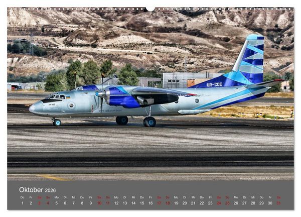 Produktbild: Art of Aviation - Kunstvolle Flugzeuge (hochwertiger Premium Wandkalender 2026 DIN A2 quer), Kunstdruck in Hochglanz