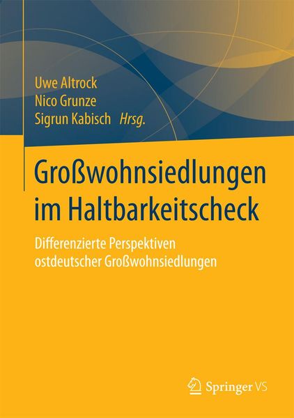 Produktbild: Gro&szlig;wohnsiedlungen im Haltbarkeitscheck