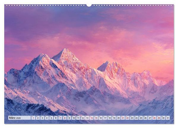 Produktbild: Die Sprache der Gipfel (hochwertiger Premium Wandkalender 2026 DIN A2 quer), Kunstdruck in Hochglanz