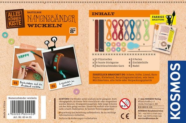 Produktbild: Namensbänder wickeln