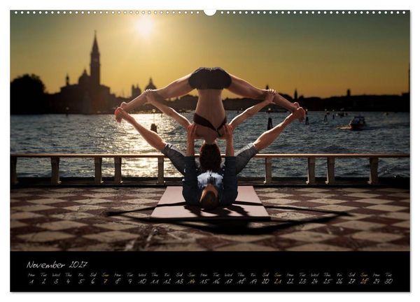 Produktbild: Yoga Couples - Harmony and Passion (High Quality Premium Wall Calendar 2027 DIN A2 landscape),CALVENDO 12 Month Wall Calendar