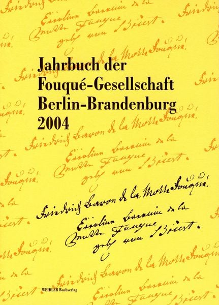 Produktbild: Jahrbuch der Fouqu&eacute;-Gesellschaft Berlin-Brandenburg 2004