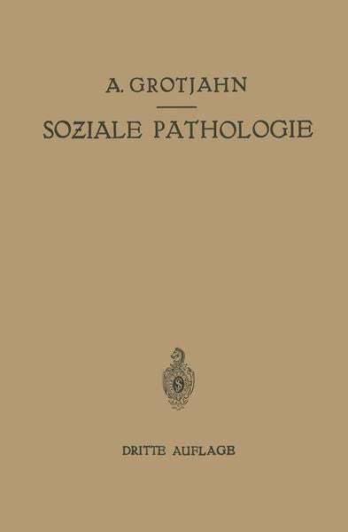Produktbild: Soziale Pathologie