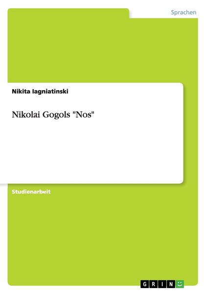 Produktbild: Nikolai Gogols "Nos"