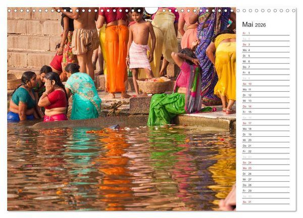 Produktbild: Farbenfrohes aus Indien (Wandkalender 2026 DIN A3 quer), CALVENDO Monatskalender