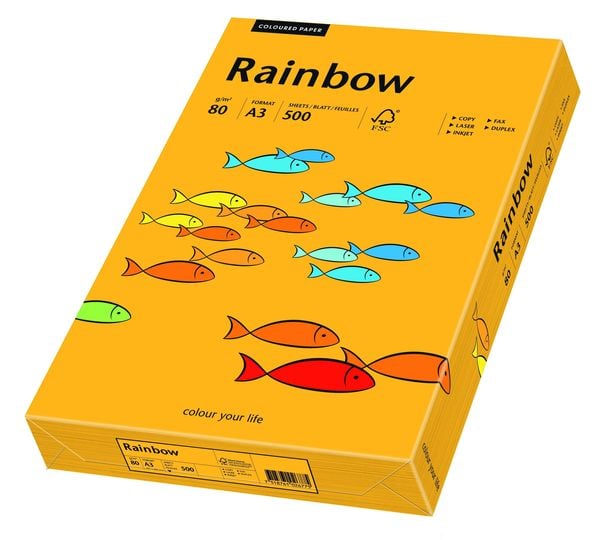 RAINBOW® Kopierpapier farbig, mittelorange