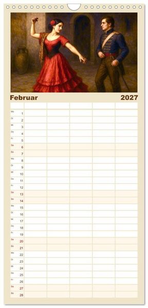 Produktbild: Familienplaner 2027 - Die ber&uuml;hmtesten Opern der Welt mit 5 Spalten (Wandkalender, 21 x 45 cm) CALVENDO