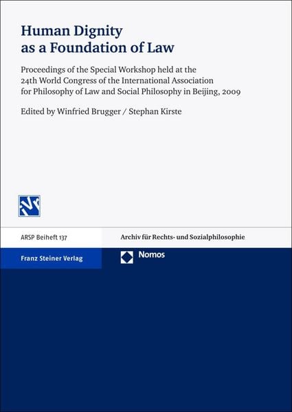 Produktbild: Human Dignity as a Foundation of Law