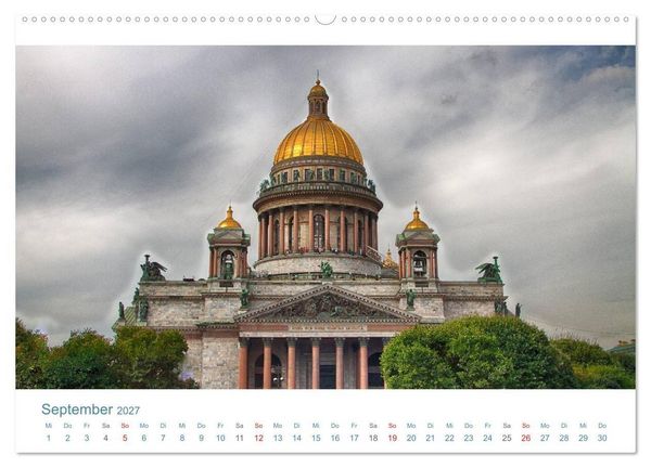 Produktbild: Sankt Petersburg - "Venedig des Nordens" (hochwertiger Premium Wandkalender 2027 DIN A2 quer), Kunstdruck in Hochglanz