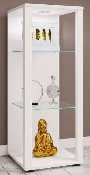 Produktbild: Holz Glas Stand Vitrine Sammelvitrine Glasol M