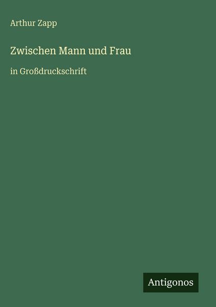 Produktbild: Zwischen Mann und Frau