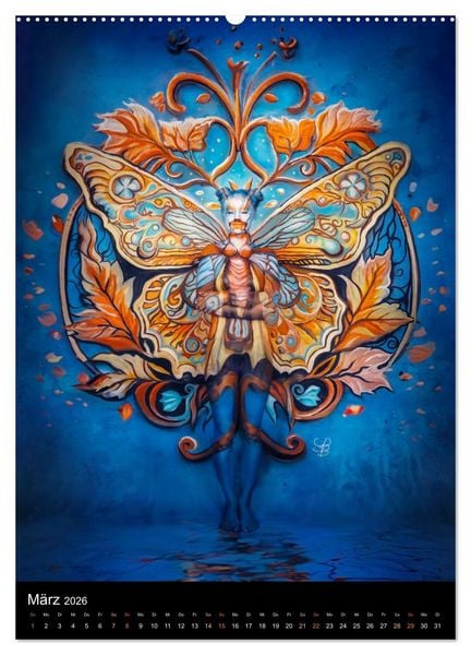 Produktbild: Klangk&ouml;rper - Bodypainting Adventures (Wandkalender 2026 DIN A2 hoch), CALVENDO Monatskalender