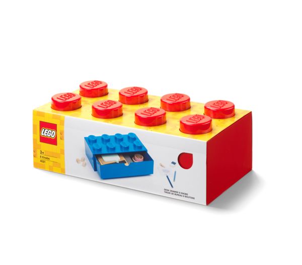 Produktbild: LEGO&reg; Schubladenelement 8 Noppen Rot