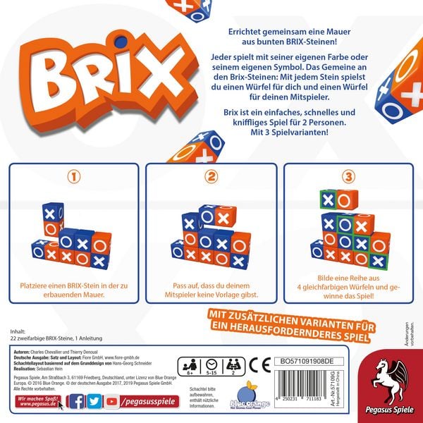 Produktbild: Pegasus - Brix, Duellspiel