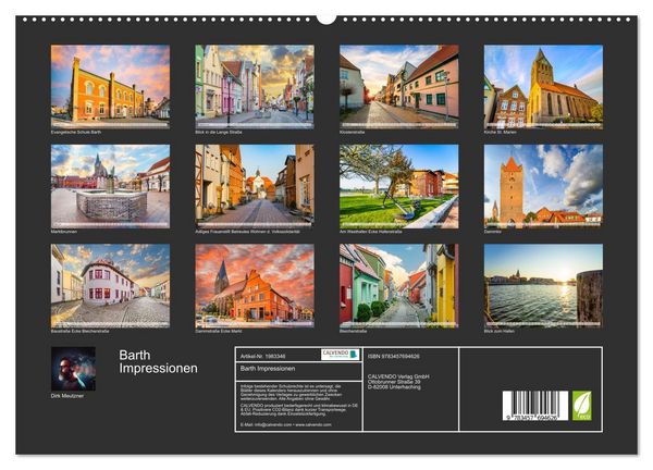 Produktbild: Barth Impressionen (hochwertiger Premium Wandkalender 2026 DIN A2 quer), Kunstdruck in Hochglanz