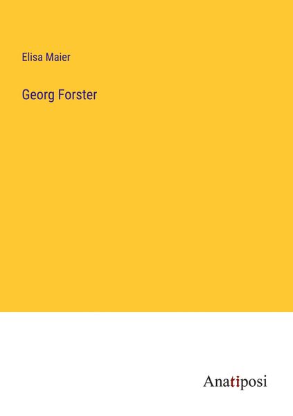 Produktbild: Georg Forster