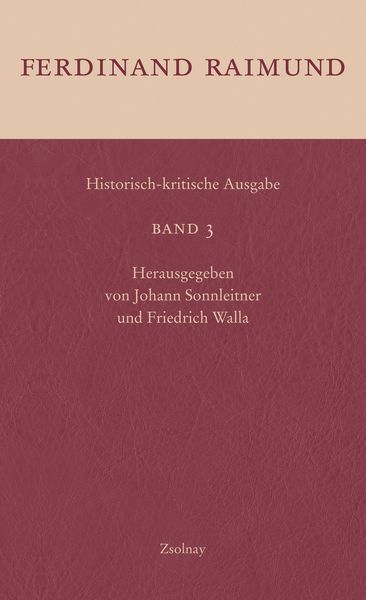 Produktbild: Historisch-kritische Ausgabe Band 3