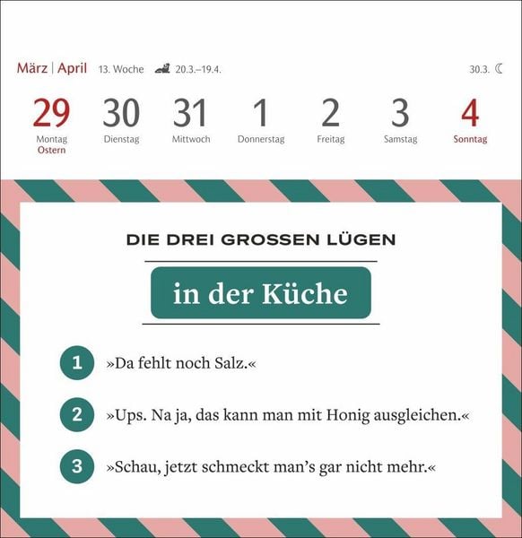 Produktbild: Die drei gro&szlig;en L&uuml;gen Premium-Postkartenkalender 2027 - 53 Postkarten mit am&uuml;santen Alltagsl&uuml;gen