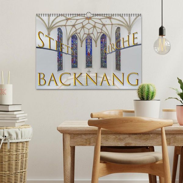 Produktbild: Backnang - Panoramablicke in die Stiftskirche (Wandkalender 2026 DIN A3 quer), CALVENDO Monatskalender