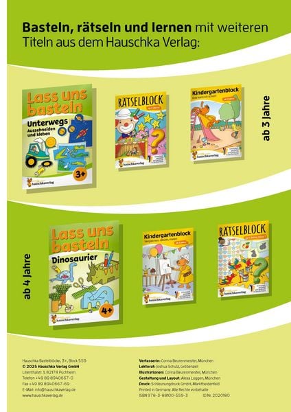 Produktbild: Lass uns basteln &ndash; Ausschneiden und kleben ab 3 Jahre &ndash; Dinosaurier