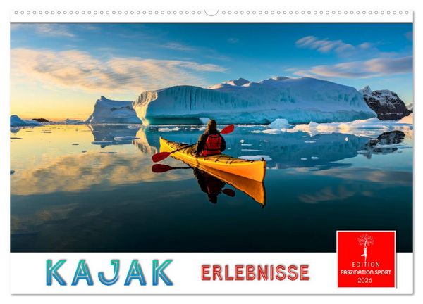 Kajak Erlebnisse (Wandkalender 2026 DIN A2 quer), CALVENDO Monatskalender