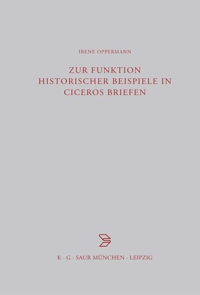 Produktbild: Zur Funktion historischer Beispiele in Ciceros Briefen