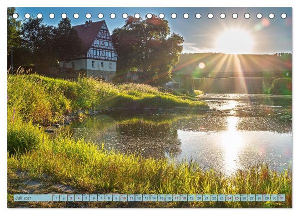 Produktbild: Die Obere Weser - Von Hannoversch M&uuml;nden bis Bad Karlshafen (Tischkalender 2027 DIN A5 quer), CALVENDO Monatskalender