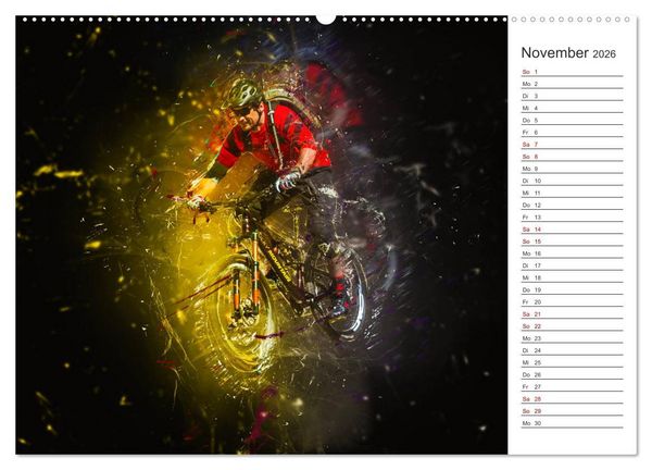Produktbild: Downhill Explosion (hochwertiger Premium Wandkalender 2026 DIN A2 quer), Kunstdruck in Hochglanz