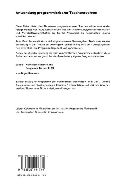 Produktbild: Numerische Mathematik
