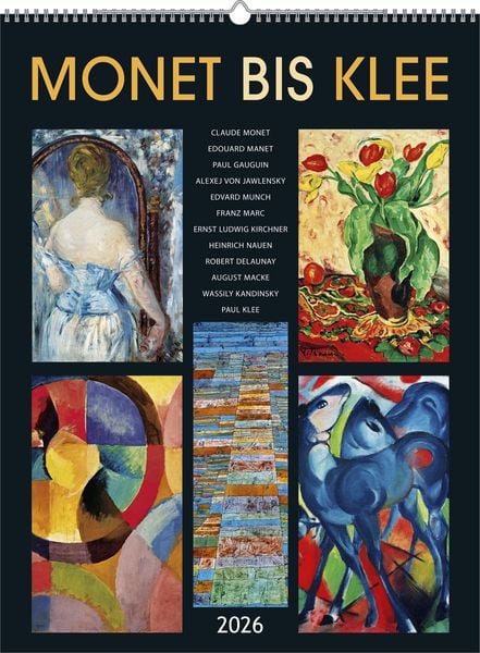Produktbild: Monet bis Klee 2026 - Bild-Kalender 42x56 cm - Kunst-Kalender - Wand-Kalender - Malerei - Alpha Edition