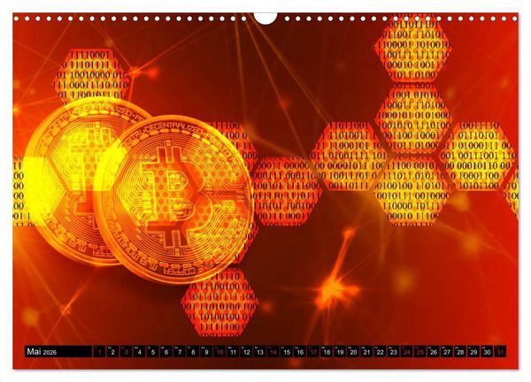 Produktbild: Bitcoins (Wandkalender 2026 DIN A3 quer), CALVENDO Monatskalender