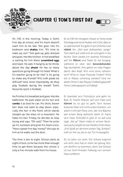 Produktbild: Mindys und Toms Abenteuer &ndash; Englische Kurzgeschichten Klasse 6&ndash;8: Einfach Englisch lernen