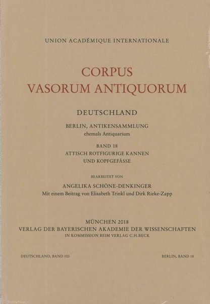 Produktbild: Corpus Vasorum Antiquorum Deutschland Bd. 103: Berlin Band 18