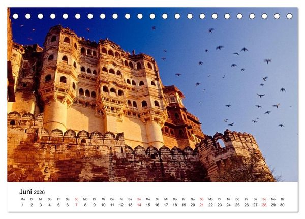 Produktbild: Indien: Menschen &bull; Farben &bull; Religionen (Tischkalender 2026 DIN A5 quer), CALVENDO Monatskalender