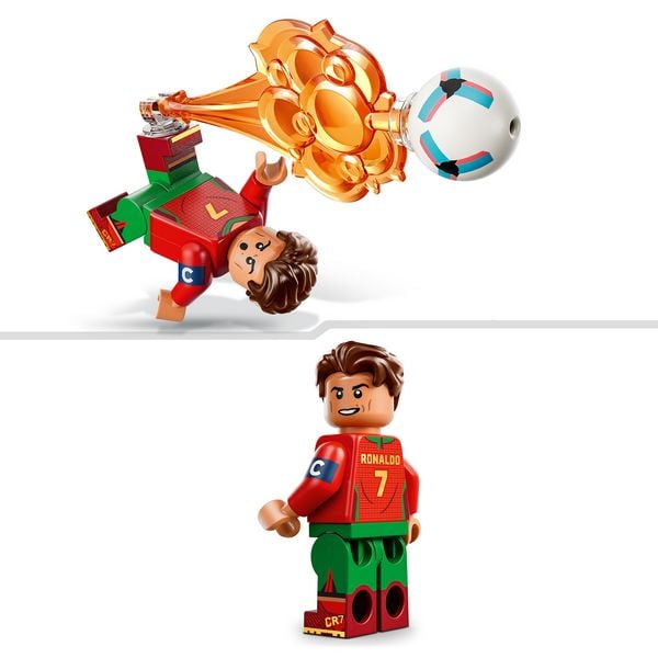 Produktbild: LEGO Editions 43012 Cristiano Ronaldo, Fu&szlig;ball-Highlights, Fu&szlig;ball-Deko; Bauset f&uuml;r Kinder