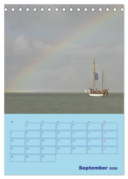 Produktbild: Seefahrer Romantik 2026 (Tischkalender 2026 DIN A5 hoch), CALVENDO Monatskalender