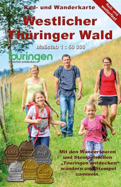 Westlicher Thüringer Wald, Karte von , Kkv, 978-3-86973-277-0
