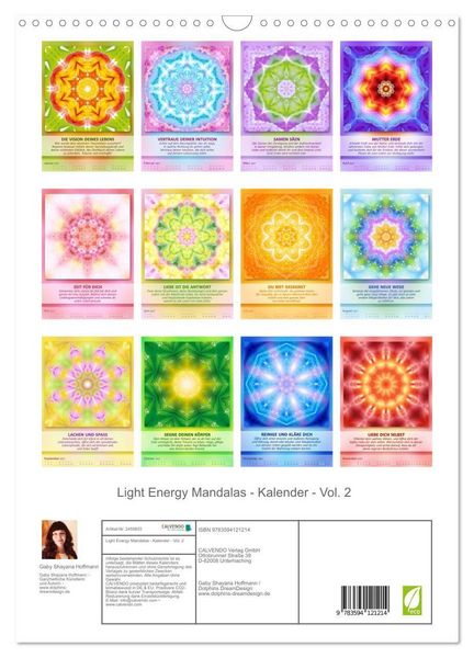 Produktbild: Light Energy Mandalas - Kalender - Vol. 2 (Wandkalender 2027 DIN A3 hoch), CALVENDO Monatskalender