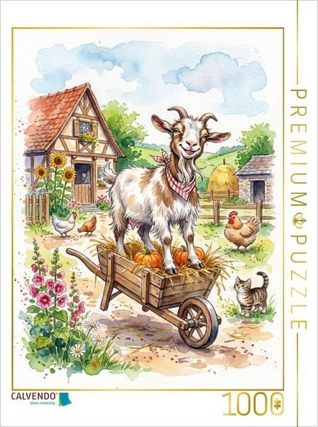 CALVENDO Puzzle Bauernhofspaß das ganze Jahr | 1000 Teile Lege-Größe 64x48cm Foto-Puzzle für glückliche Stunden