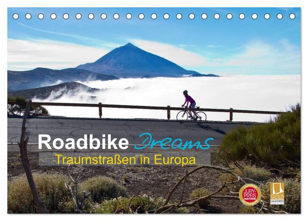 Roadbike Dreams. Traumstraßen in Europa (Tischkalender 2026 DIN A5 quer), CALVENDO Monatskalender