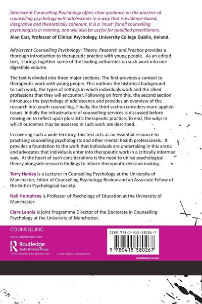 Produktbild: Adolescent Counselling Psychology