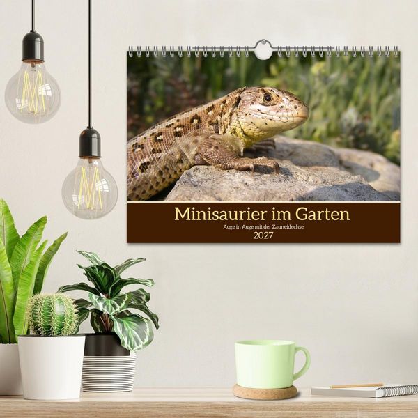 Produktbild: Minisaurier im Garten (Wandkalender 2027 DIN A4 quer), CALVENDO Monatskalender