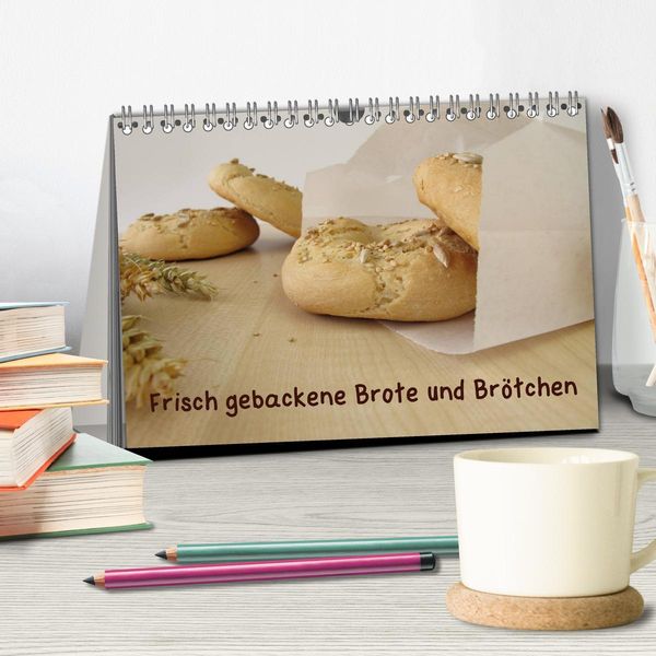 Produktbild: Frisch gebackene Brote und Br&ouml;tchen (Tischkalender 2026 DIN A5 quer), CALVENDO Monatskalender