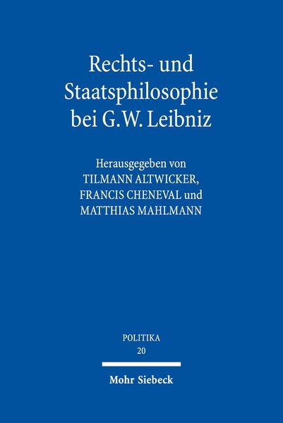 Produktbild: Rechts- und Staatsphilosophie bei G.W. Leibniz