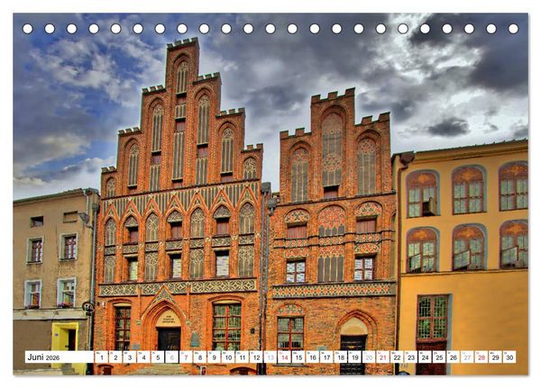 Produktbild: Thorn Torun - Die gotische Altstadt (Tischkalender 2026 DIN A5 quer), CALVENDO Monatskalender