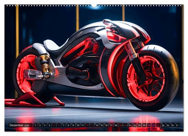 Produktbild: Dream Bikes - Motorr&auml;der aus der Zukunft (hochwertiger Premium Wandkalender 2026 DIN A2 quer), Kunstdruck in Hochglanz