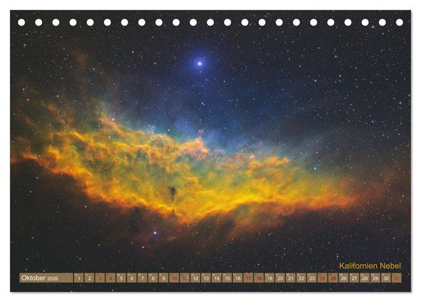 Produktbild: Deep Sky Kalender (Tischkalender 2026 DIN A5 quer), CALVENDO Monatskalender