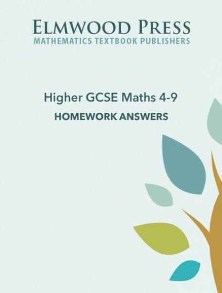 Produktbild: Higher GCSE Maths 4-9 Homework Answers