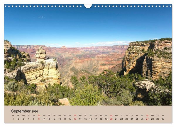 Produktbild: Faszination USA - traumhafter S&uuml;dwesten (Wandkalender 2026 DIN A3 quer), CALVENDO Monatskalender