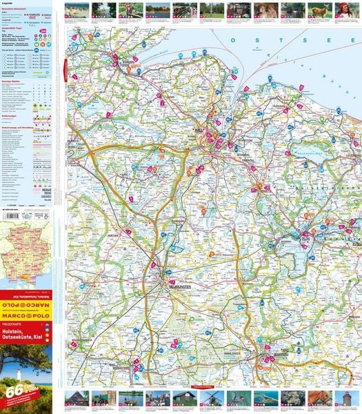 Produktbild: MARCO POLO Freizeitkarte 2 Holstein, Ostseek&uuml;ste, Kiel 1:100.000